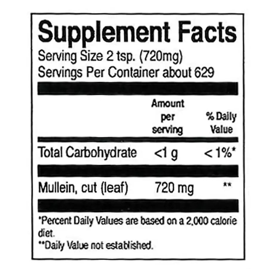 Mullein (Verbascum thapsus) c/s Tea