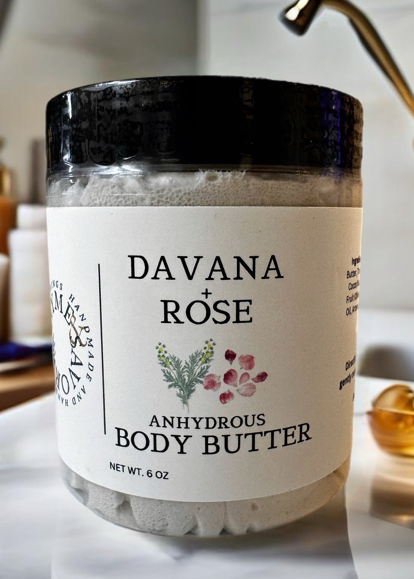 Davana Rose Body Butter (Anhydrous)