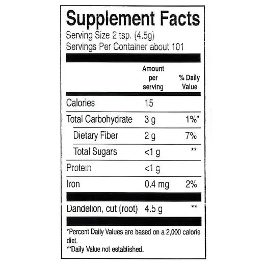 Dandelion Root (Taraxacum officinale) c/s
