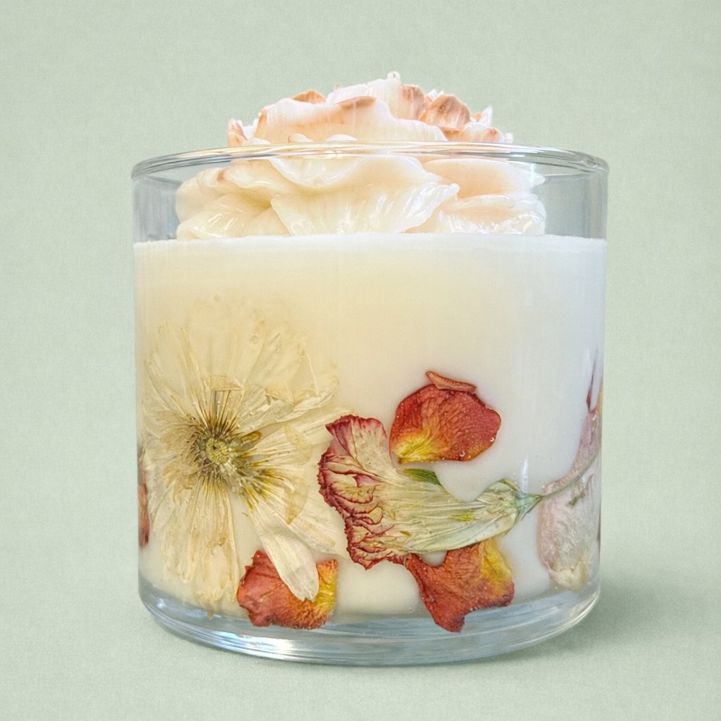 Handcrafted Bloom Botanical Candle